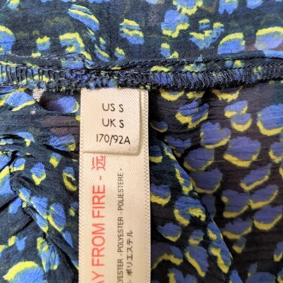 NWOT FREE PEOPLE Sleepin In Printed Chiffon Wide-Leg Pants S - Picture 6 of 11